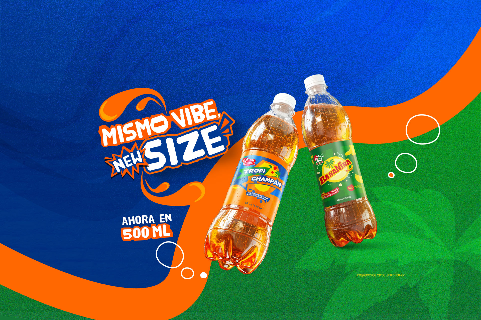 Tropichampan y Bananina — Mismo vibe, new size: ahora en 500 ml